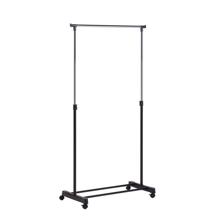 Rebrilliant Parinaaz 33'' Rolling Clothes Rack & Reviews Wayfair